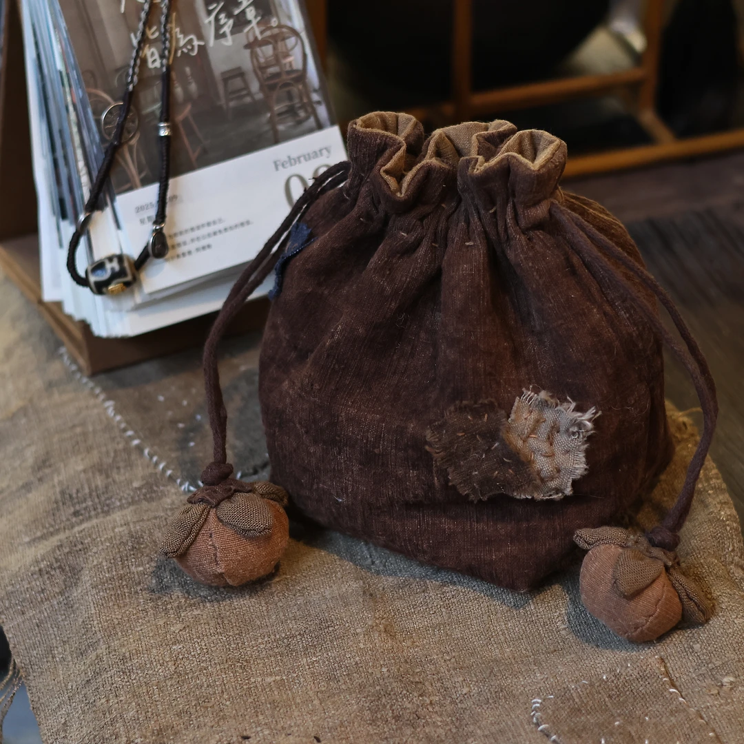 【柿间浅憩】全手工*柿子茶具包*茶周边