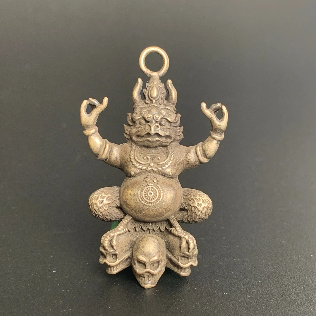 清代·护法神大鹏鸟迦楼罗挂牌（银）47.5*28.6mm12gYYB25YYB0912016