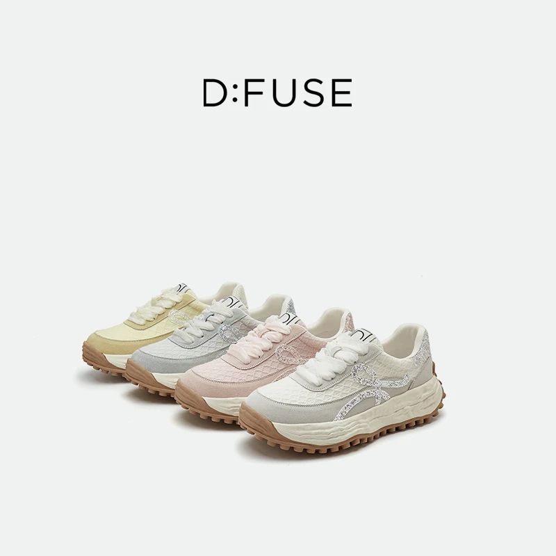 迪芙斯D:FUSE新款2025板鞋百搭德训潮运动鞋老爹鞋真皮软底314J