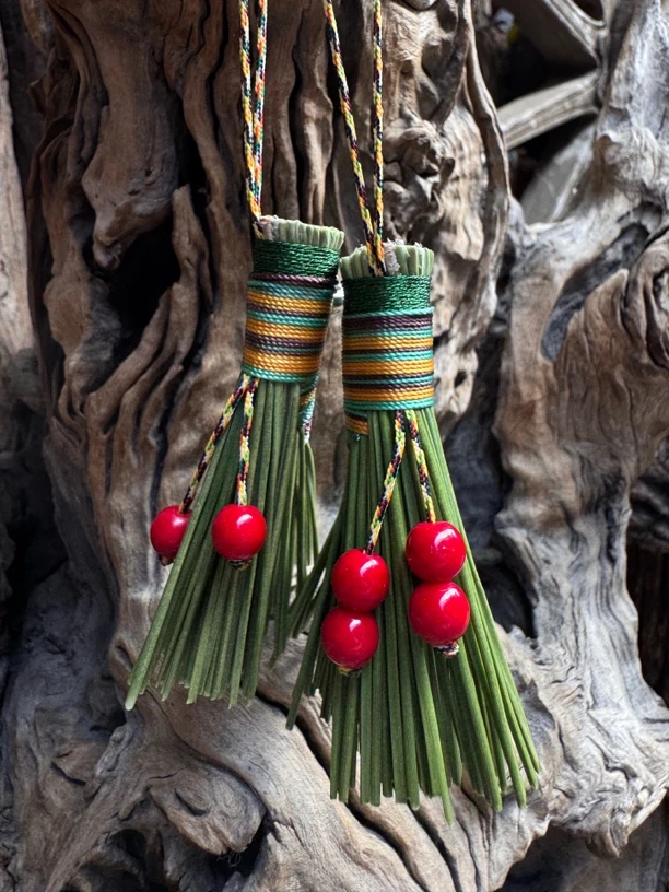 端午节纯手工青松怀业小扫帚 扫走霉运 轻松躺赢