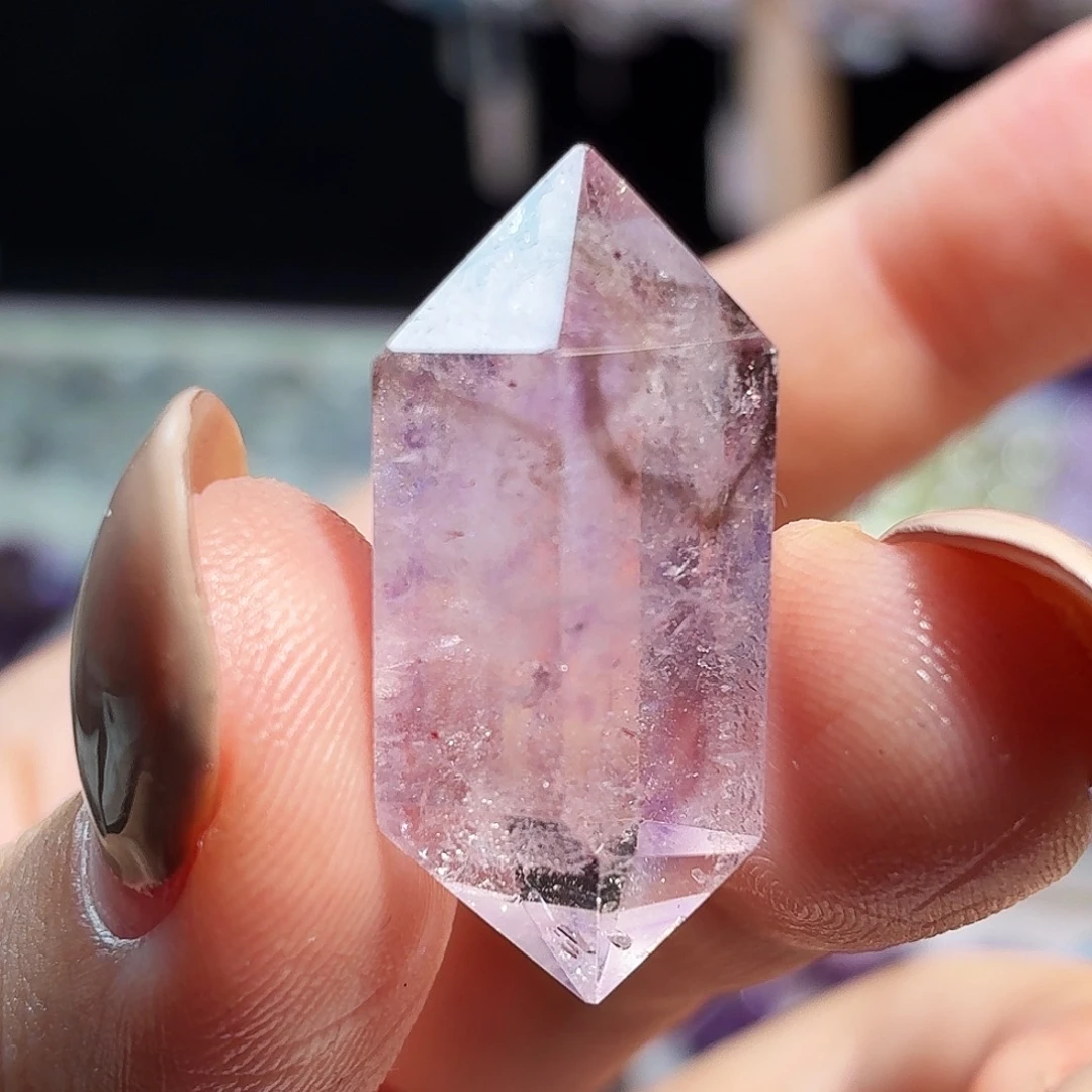 水晶未镶嵌吊坠(不含链)超七双尖