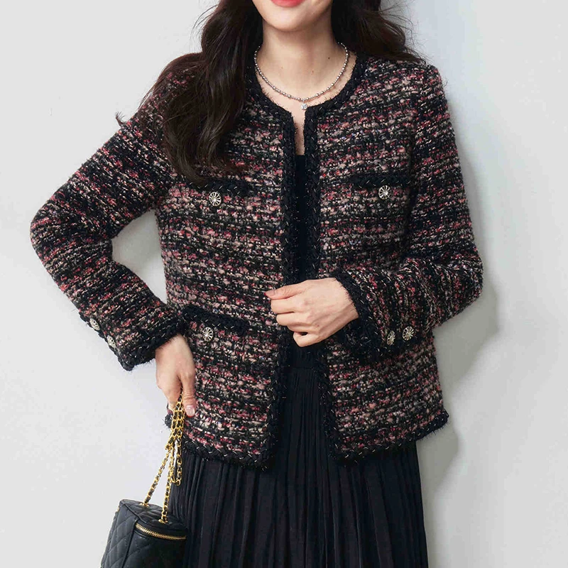 2025春季新款气质名媛高档轻奢洋气小香风短款外套