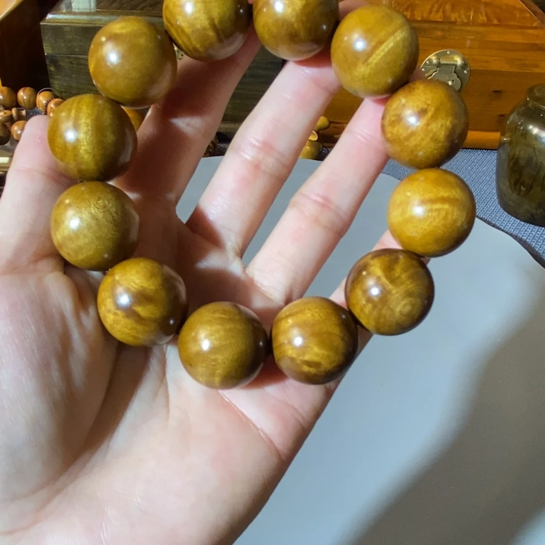 金丝楠金丝楠木小叶手串2.0