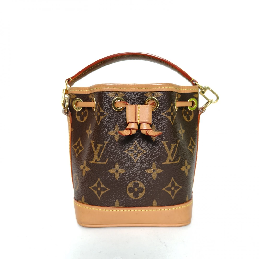 95新 LouisVuitton/路易威登 黑黑 NOÉ 水桶包 Nano 13 可拆卸