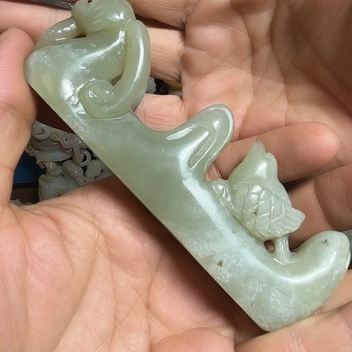 和田玉未镶嵌挂件