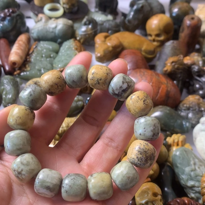 岫岩河磨玉（透闪石质玉）未镶嵌笔搁