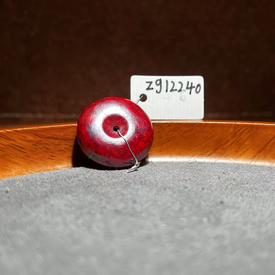 天然辰砂【张老斯珠宝】天然朱砂平安扣吊坠zg12240