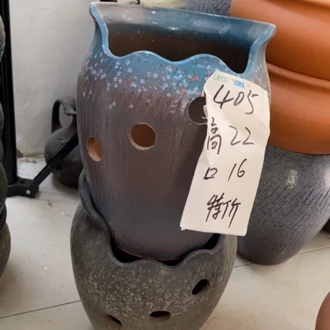 粗陶红陶花盆405