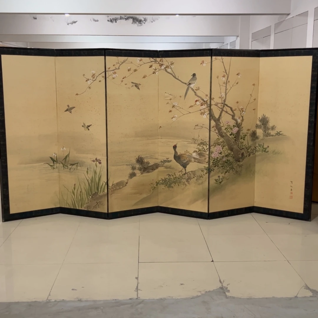 绘画屏风框画茶空间设计生活美学