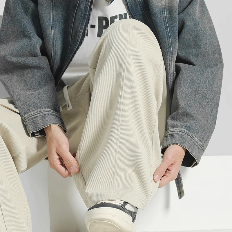 男款裤子2025新款爆款显瘦休闲裤阔腿裤男士宽松直筒裤垂感运动裤