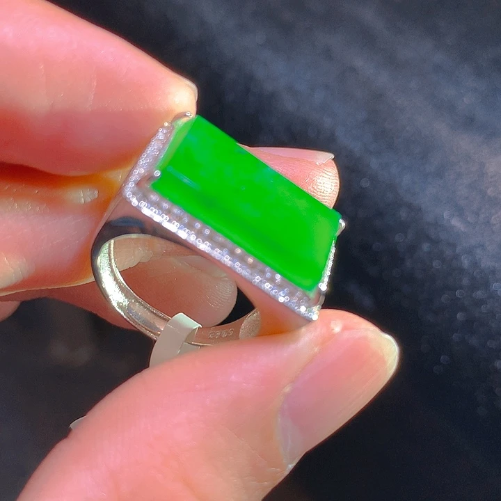 【闪购商品】翡翠颈饰银S925镶嵌翡翠