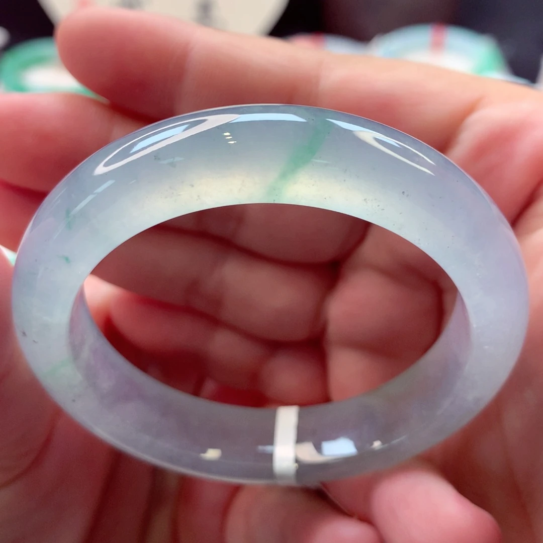 翡翠手镯未镶嵌冰乌鸡1号11