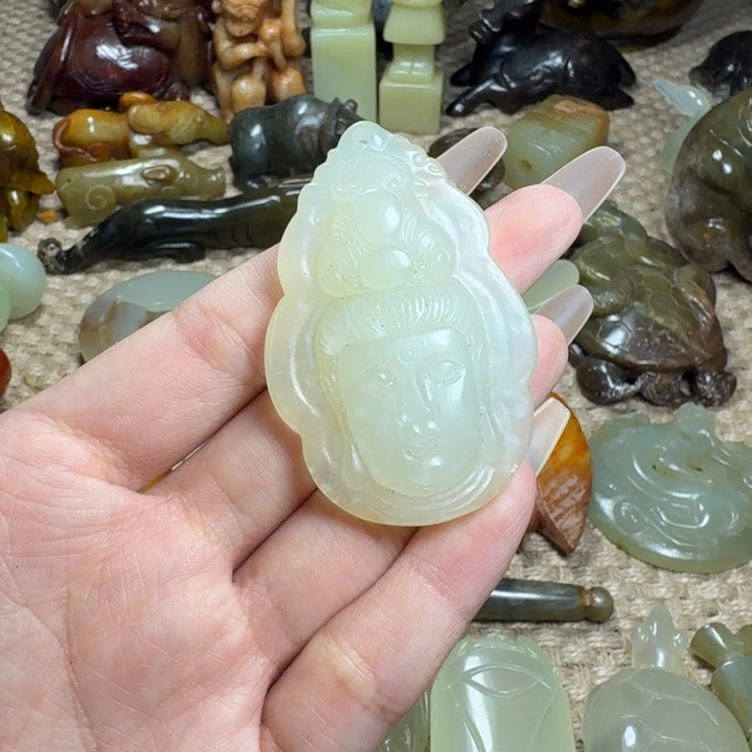 白玉菩提吊坠挂件