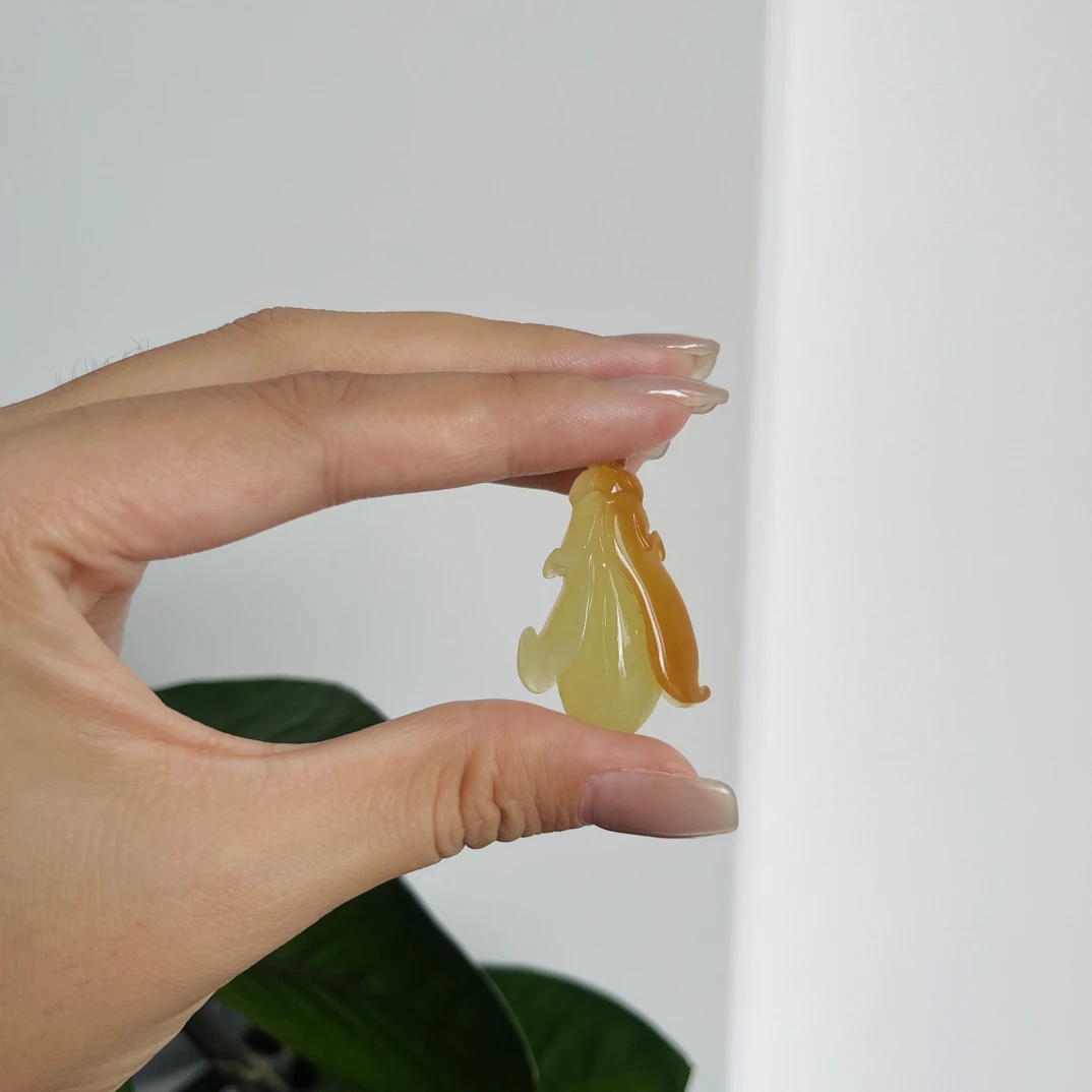 纯天然岫玉 玉兰花