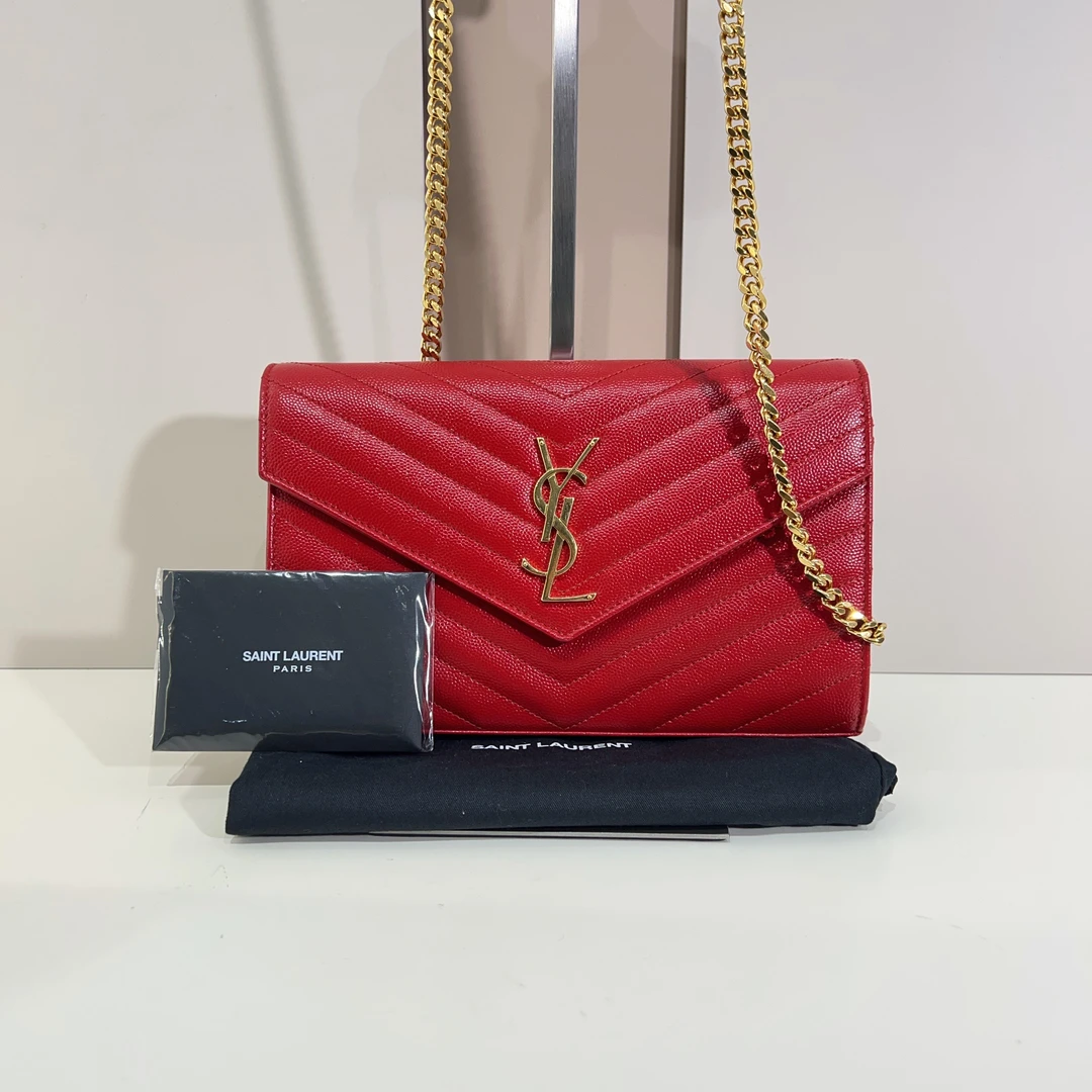 95新 YSL/圣罗兰 ysl信封链条包a8144