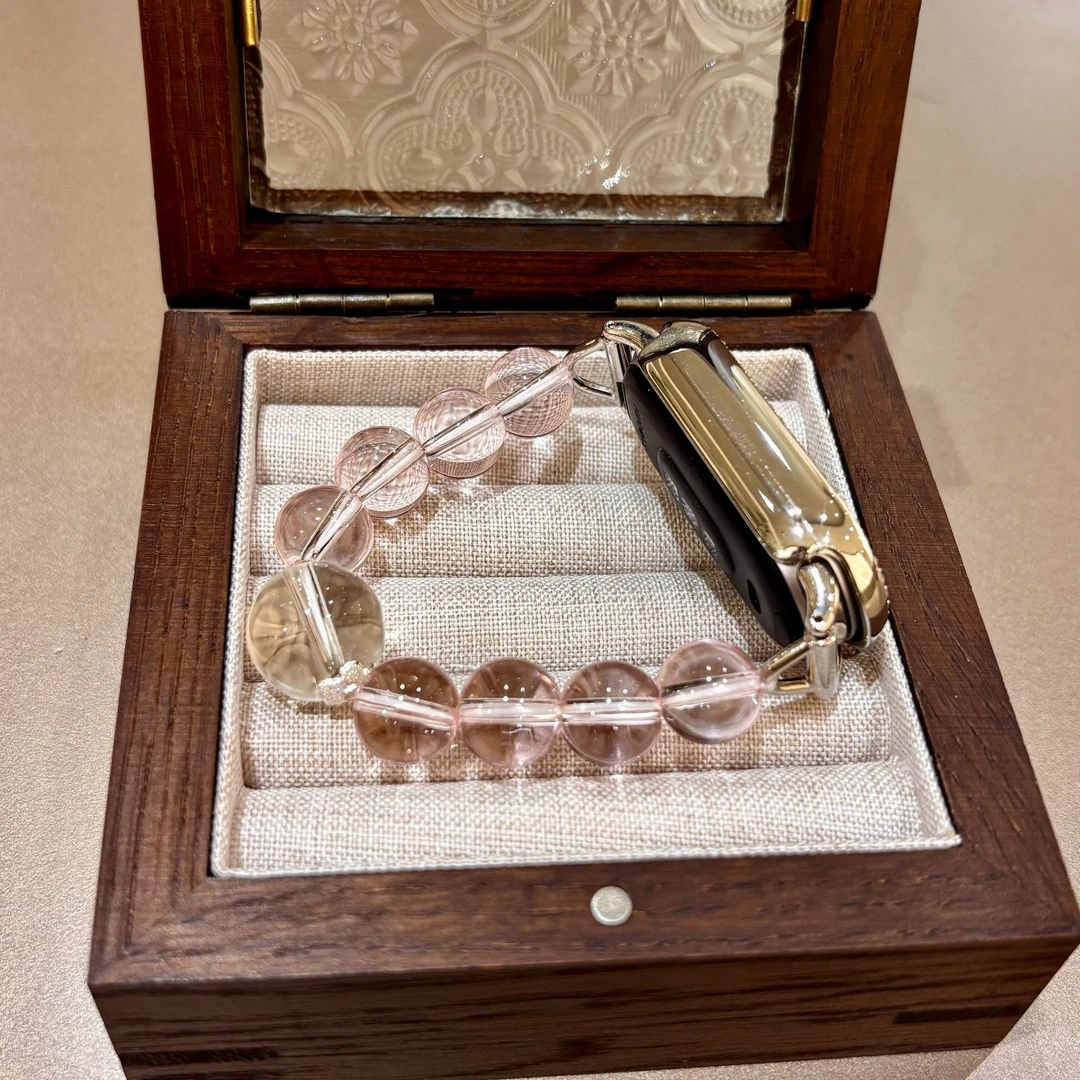 透粉串珠小米手环10手表9pro小米8pro小米789代小米手环10表带