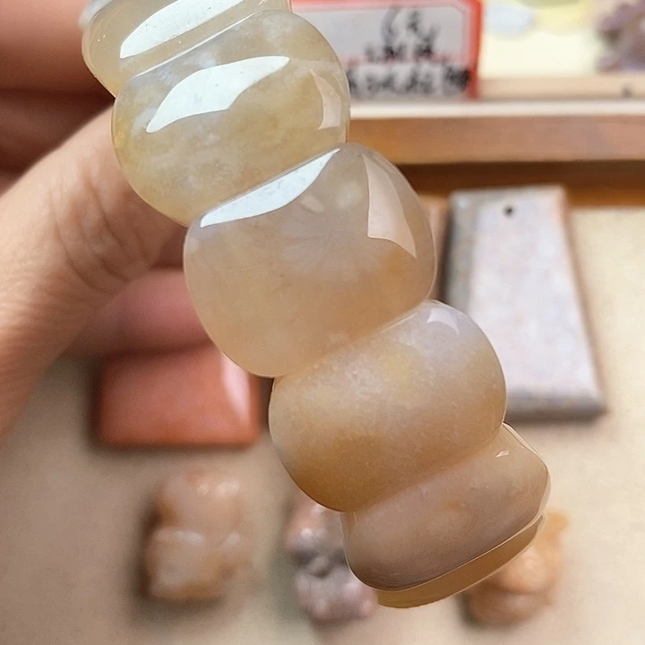 硅化玉颈饰未镶嵌