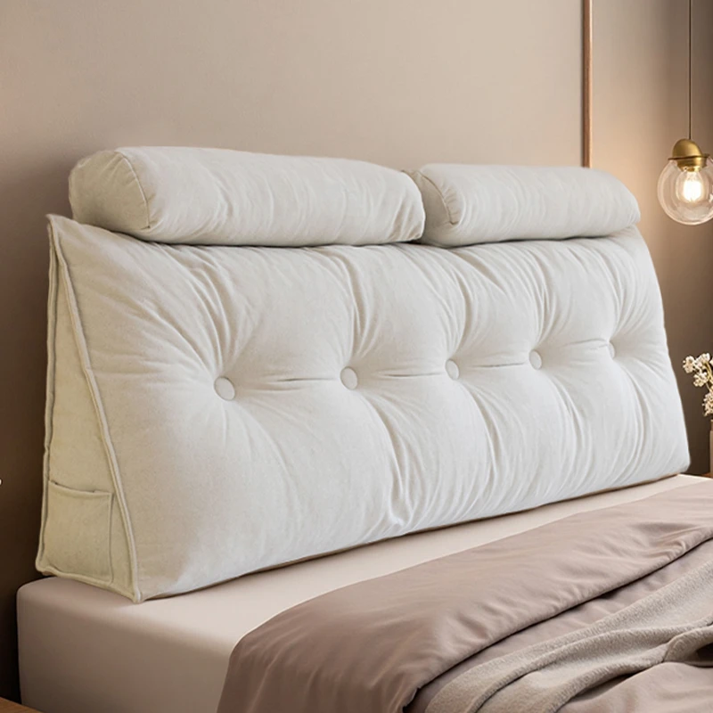 高级感床头软包靠背三角床上靠枕卧室双人床护腰靠垫儿童防撞靠枕