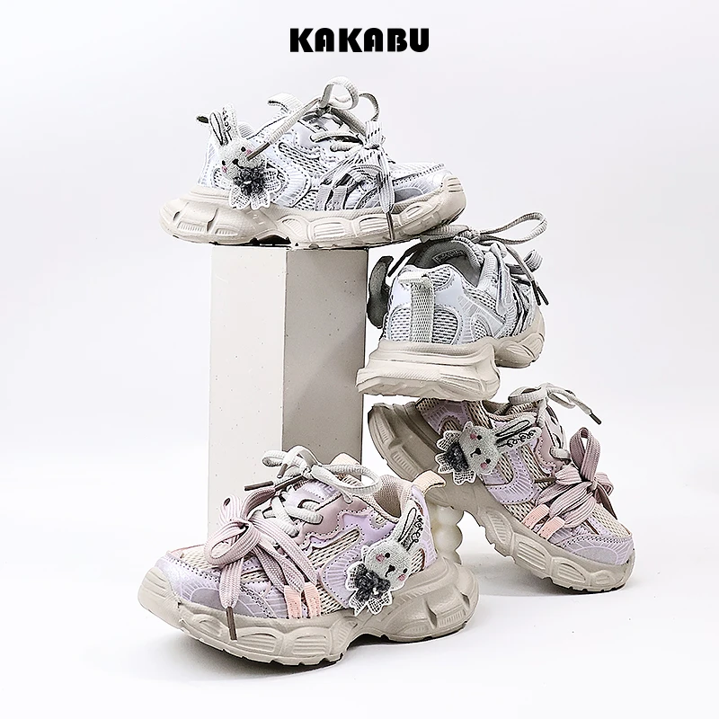 女童鞋子2025年爆款童鞋秋季儿童鞋子甜美小兔子魔术贴儿童鞋2027