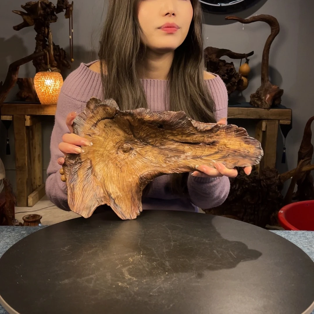 柚木8号紫柚木荷叶盘