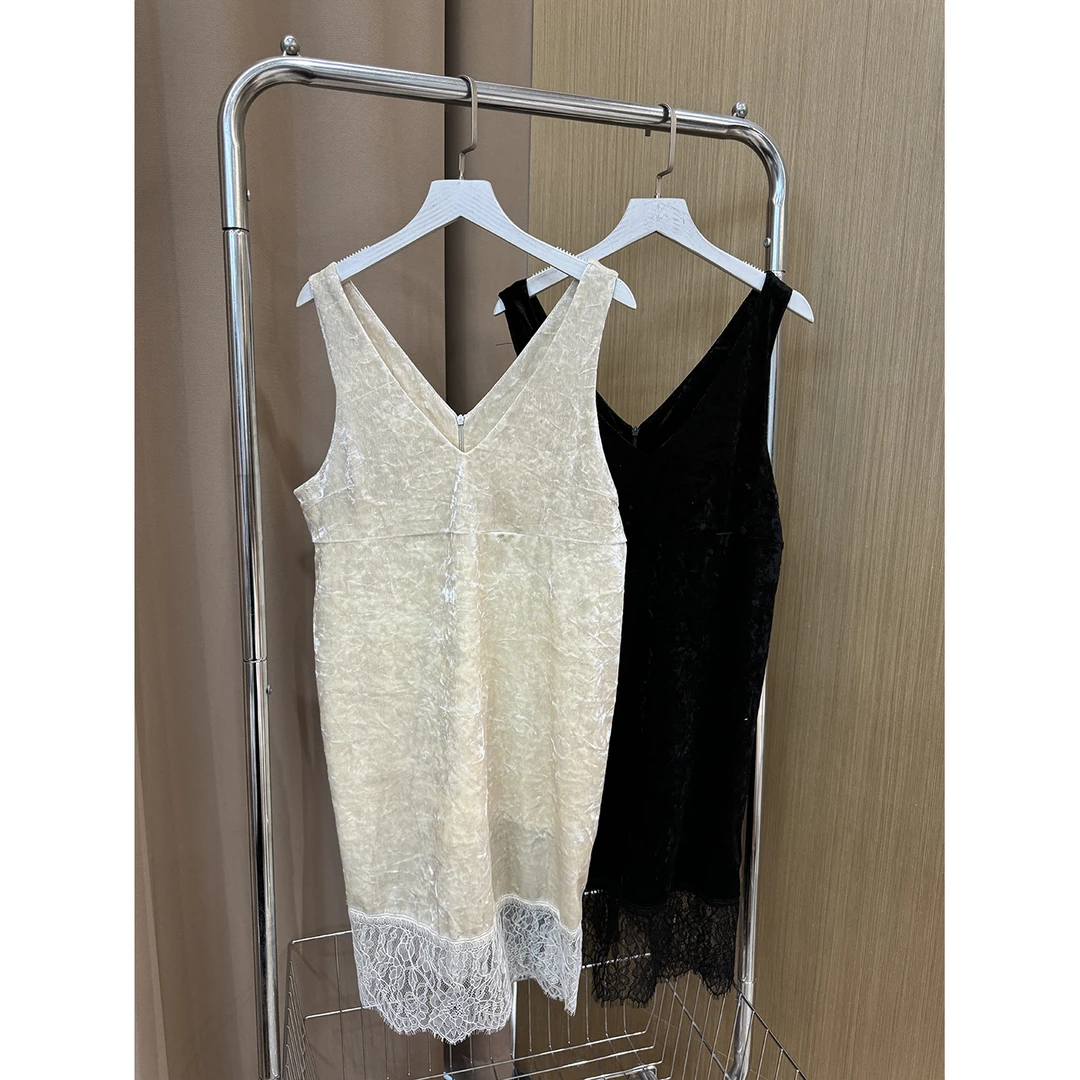 蕾丝拼接背心连衣裙 Q2085/334号