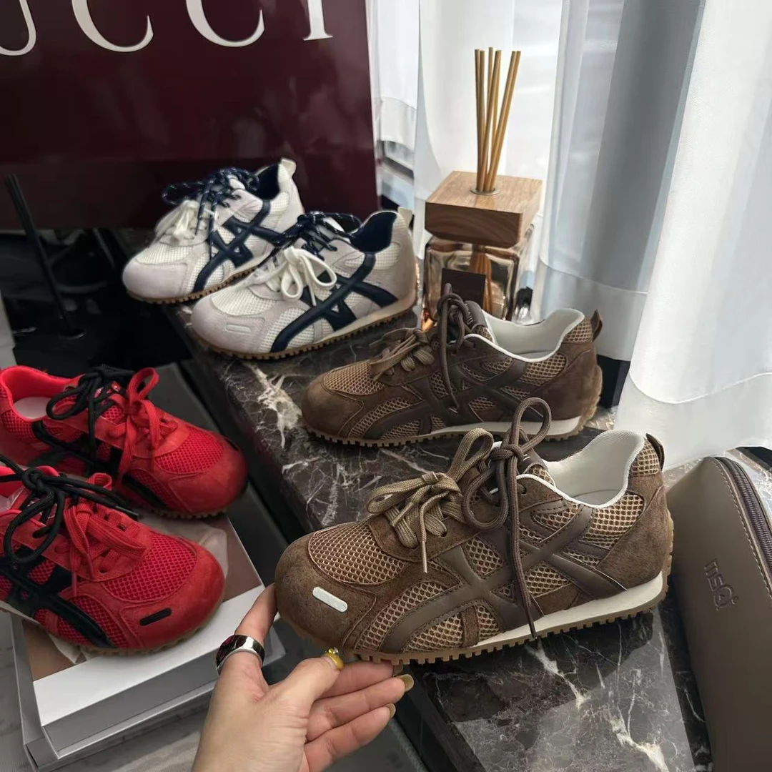 L玲L哒~2025早秋 德训复古小阿甘 设计师款 ins潮流 韩版低帮轻盈