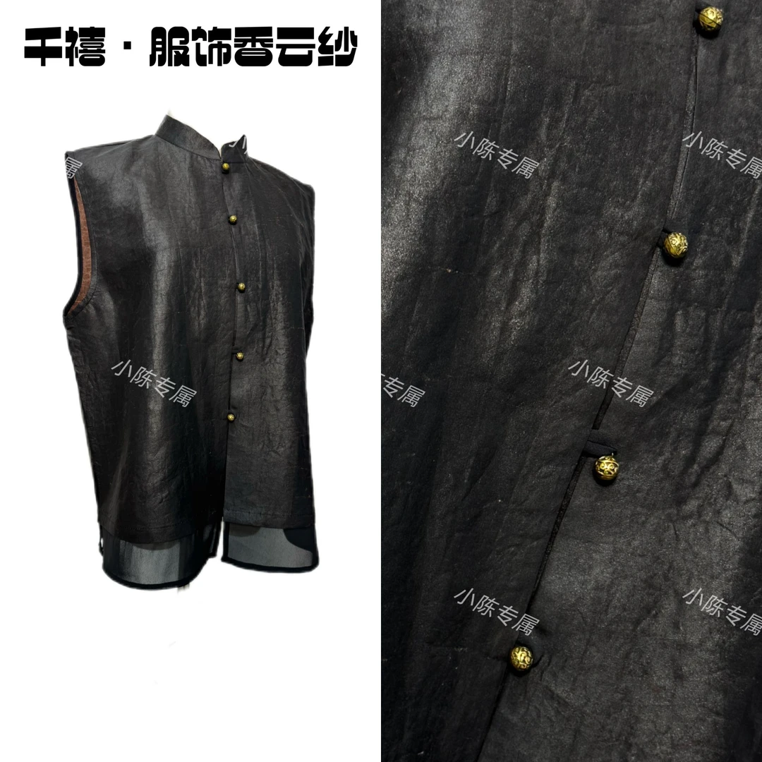 【千禧专属】520桑蚕丝2024款高品质无袖休闲马夹时尚新中式