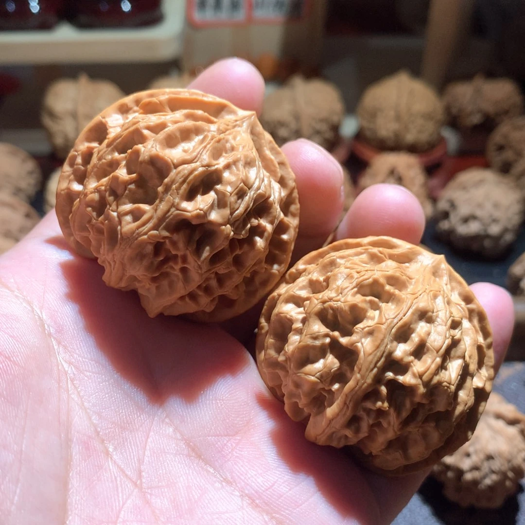 文玩核桃 苹果园45尺寸有修尖