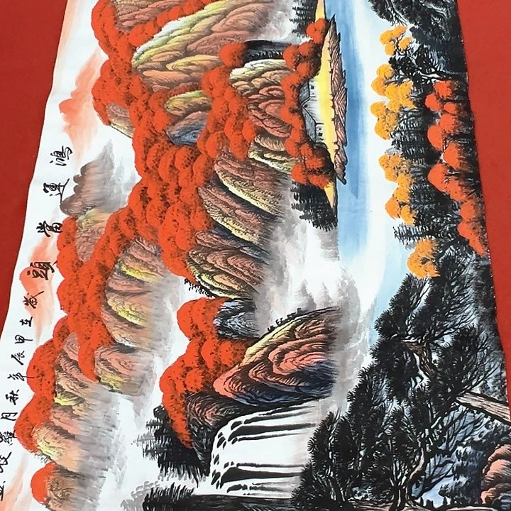 国画纯手工纯手绘作品