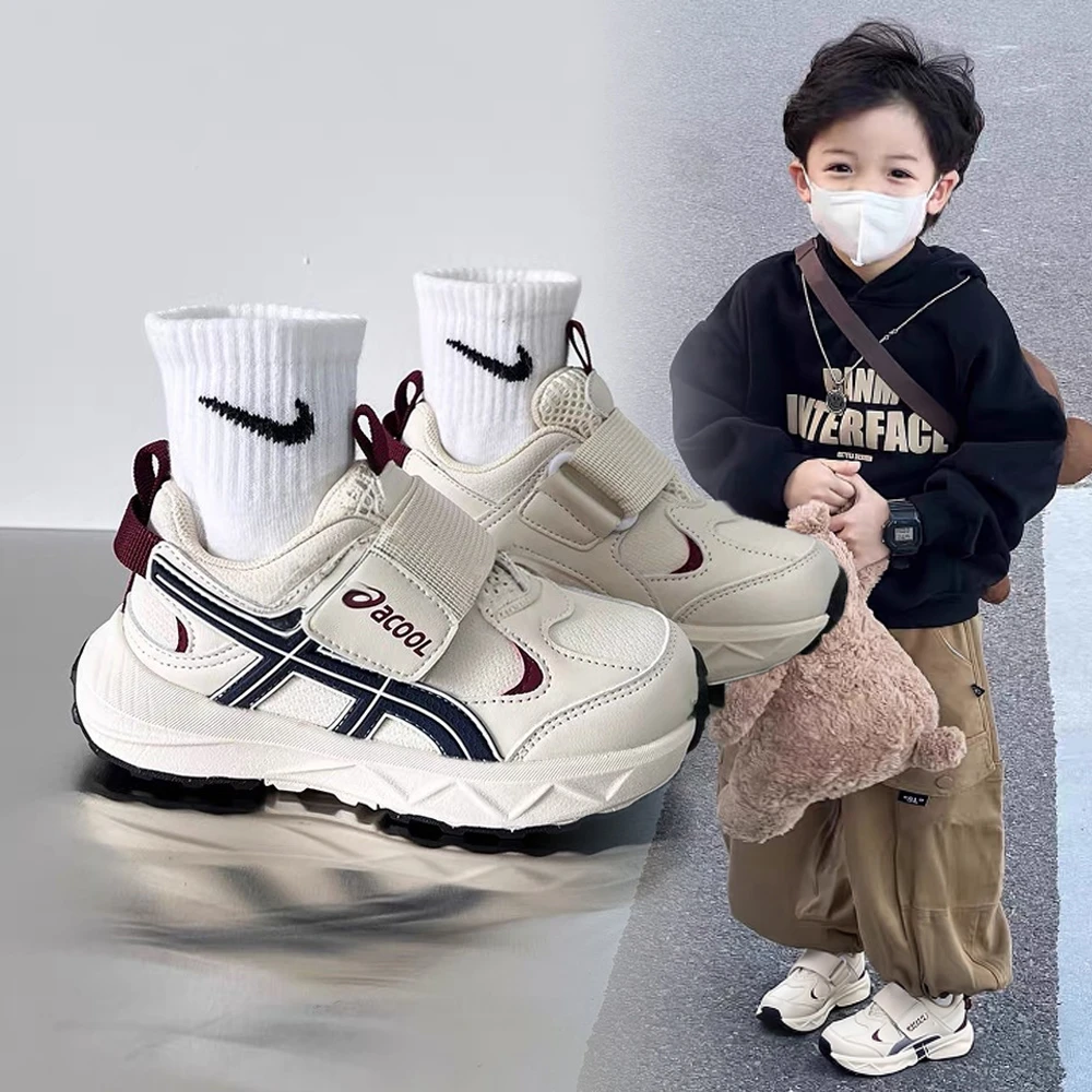 小黄鸭荣耀男童运动鞋2025秋季新款儿童软底老爹鞋女童轻便休闲鞋