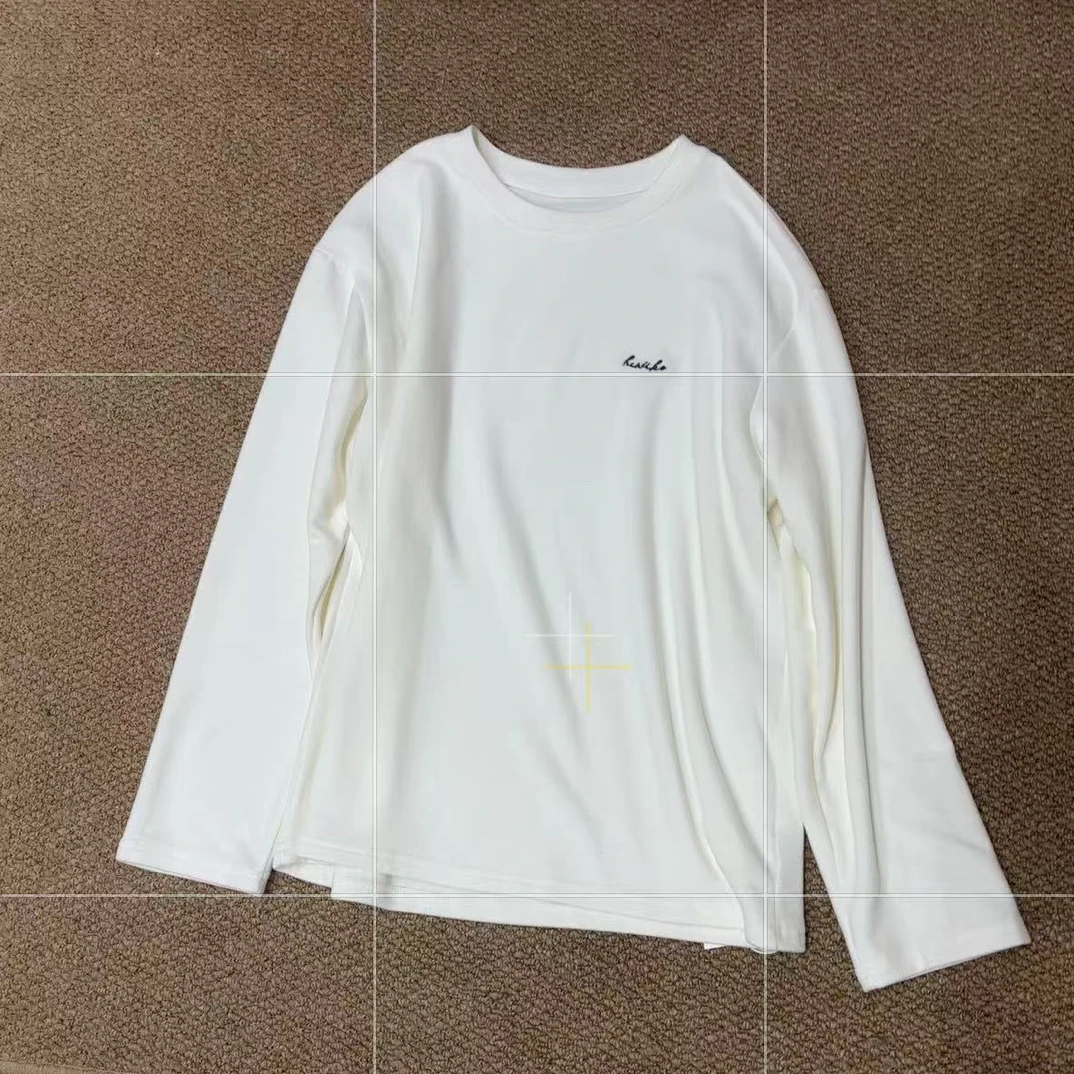 百搭长袖T恤磨毛无凉感