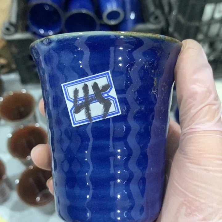 瓷片五厂荠兰闻香杯微瑕疵