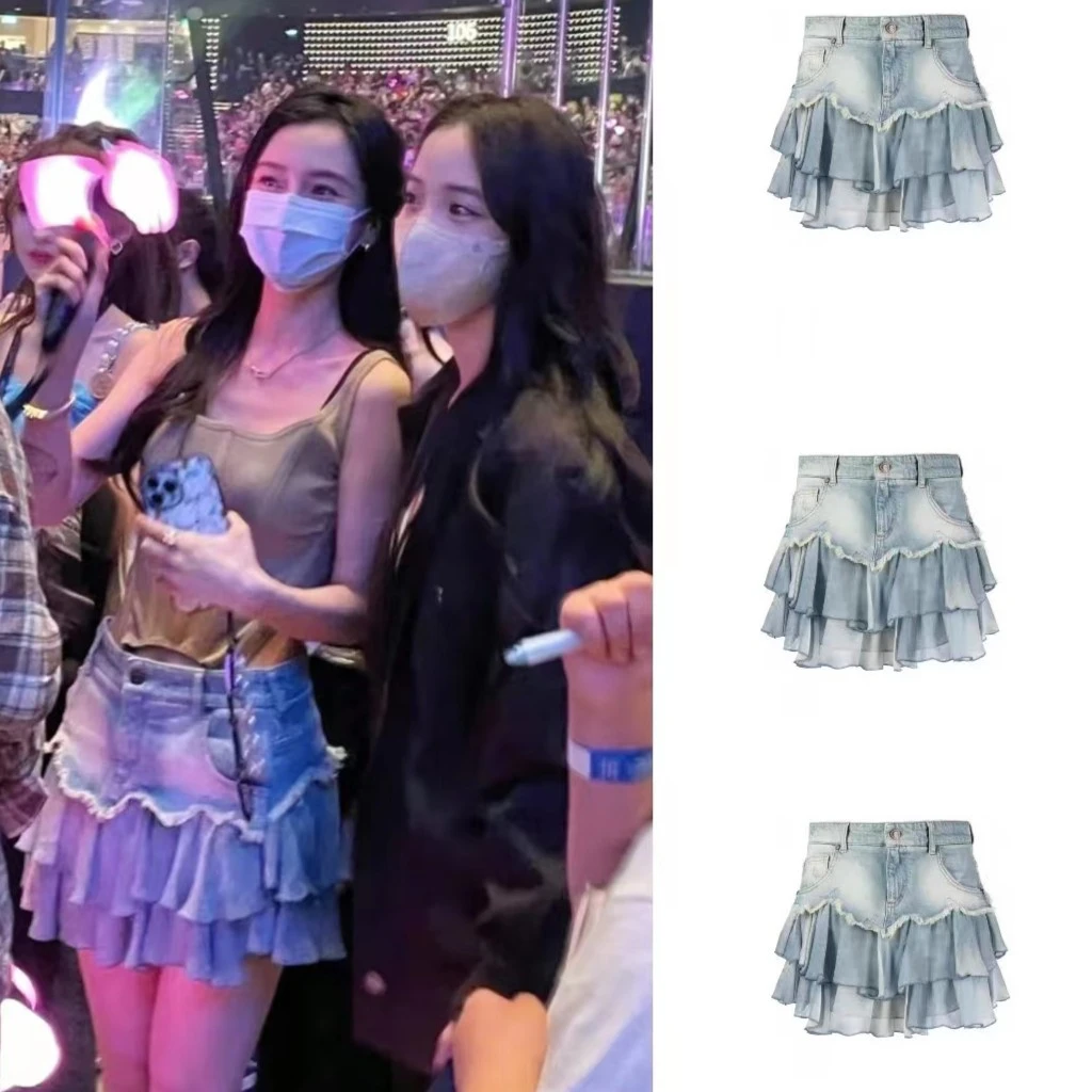 13month品牌集合店 | 夏季短款时尚甜美百搭气质短裙显瘦|5355