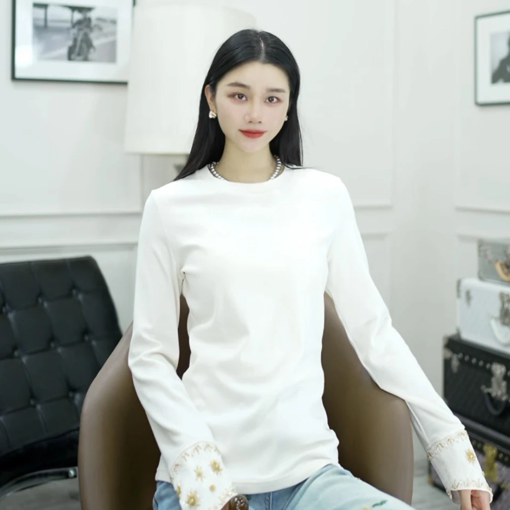 Betty Bairn【匠心/知否】时尚百搭高定长袖上衣25B-BW750