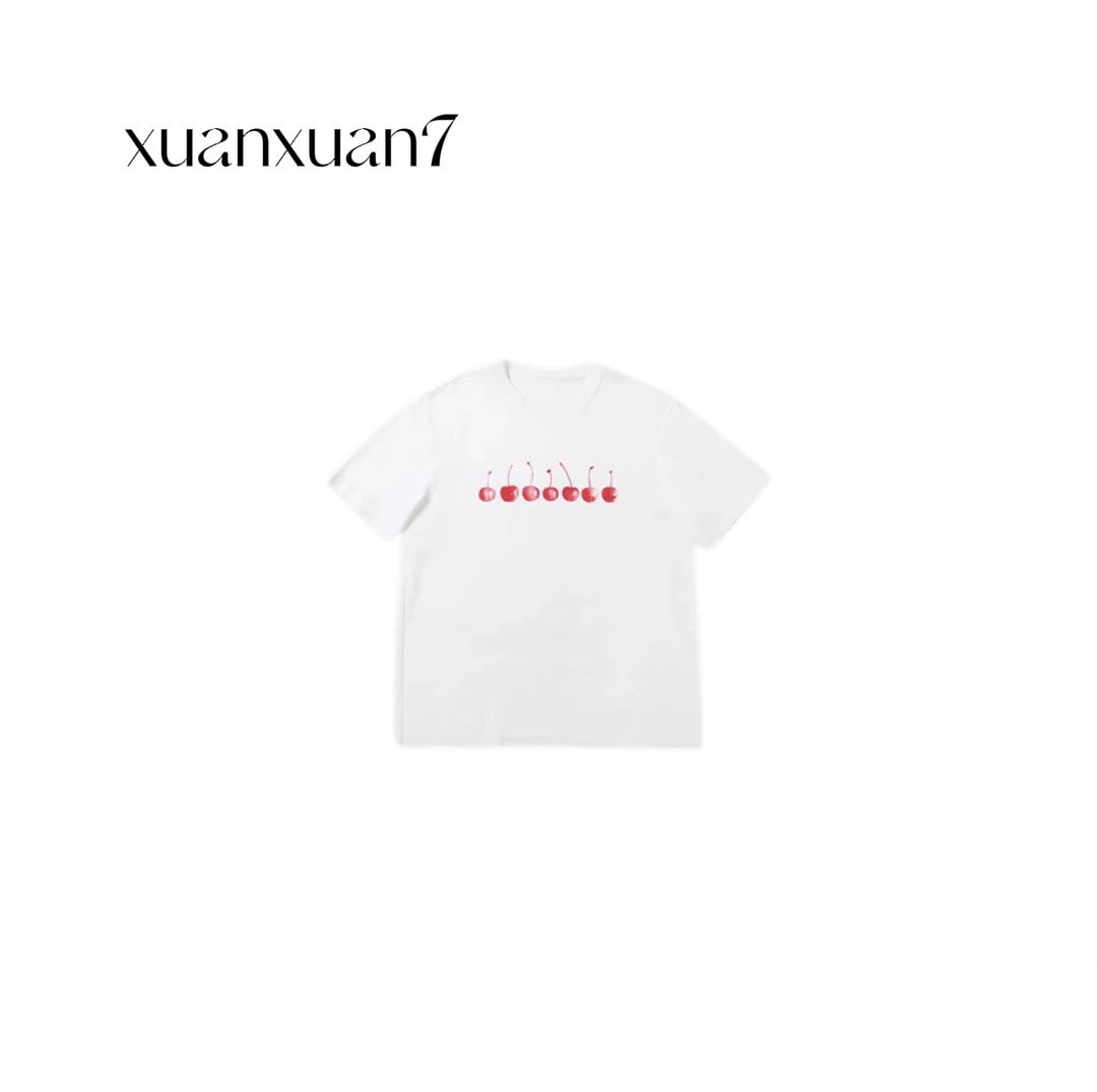 萱萱7【樱桃印花T恤】