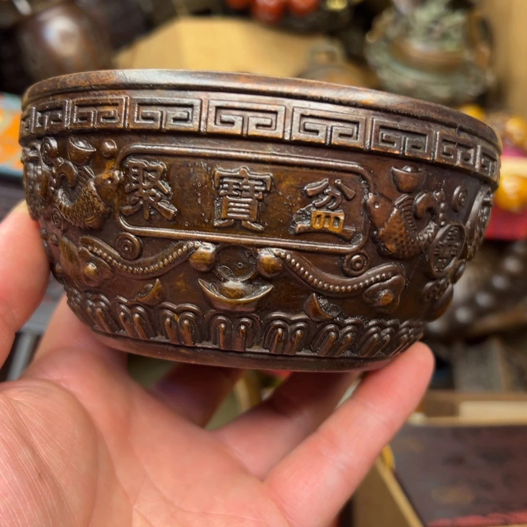 铜摆件欢迎欢迎你