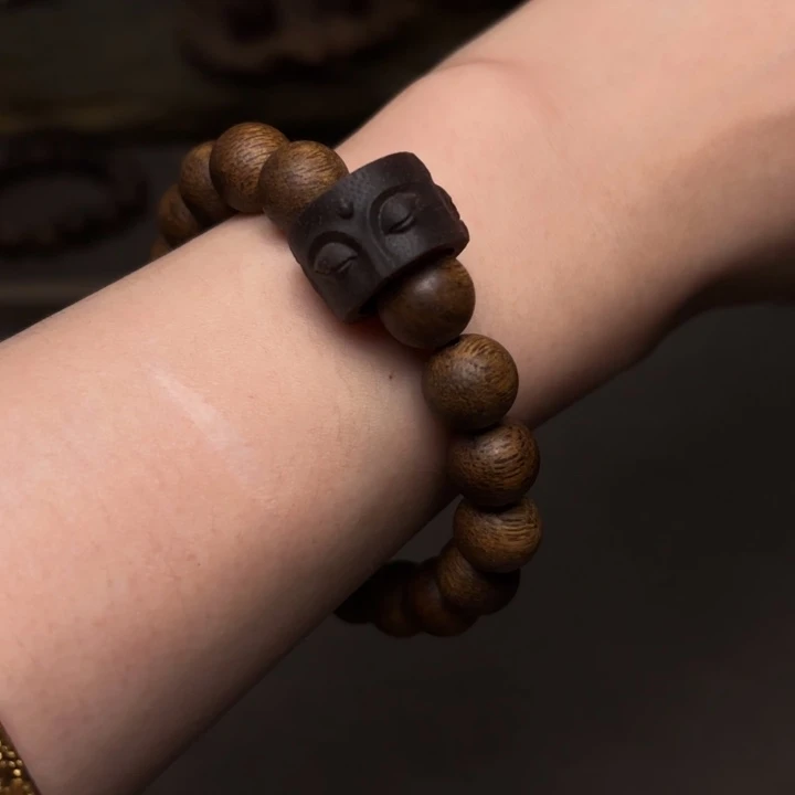 手串沉香越南芽庄绿棋楠金丝玉化1.0配饰