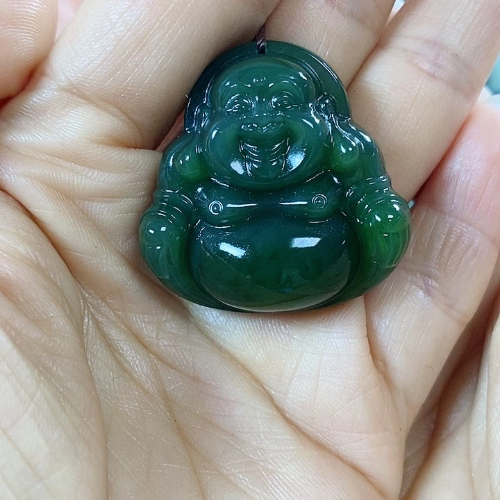 和田玉未镶嵌吊坠(赠链)