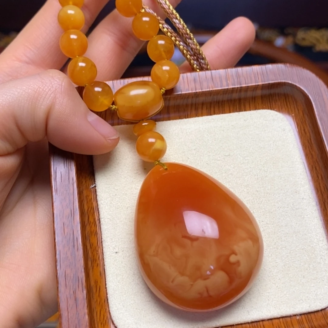 【闪购商品】蜜蜡颈饰未镶嵌项链