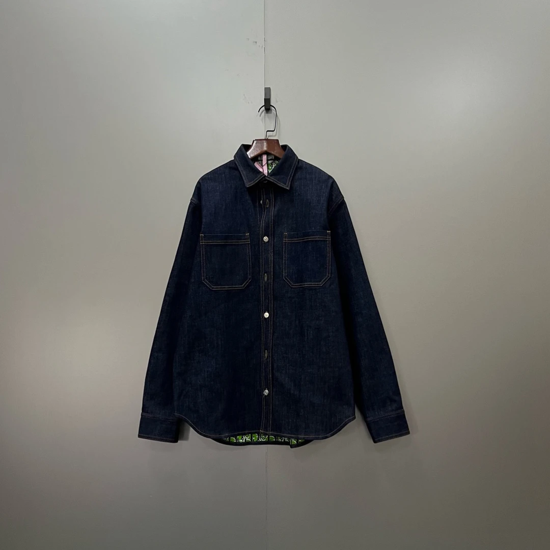 99新 DIOR/迪奥 (ll) 018684 内里满印老花牛仔夹克 37码