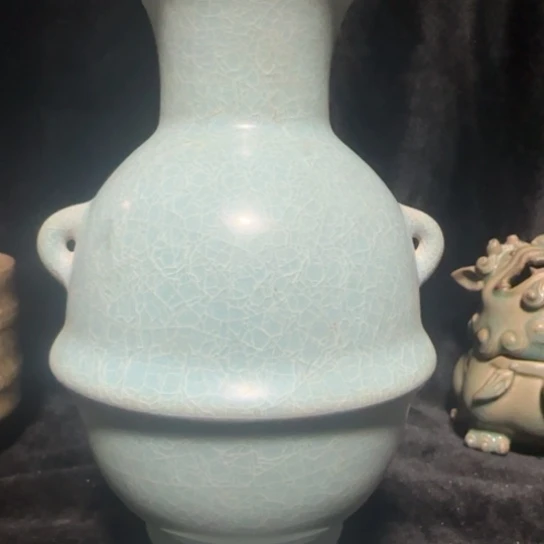 瓷器汝瓷小瓶子ngrh