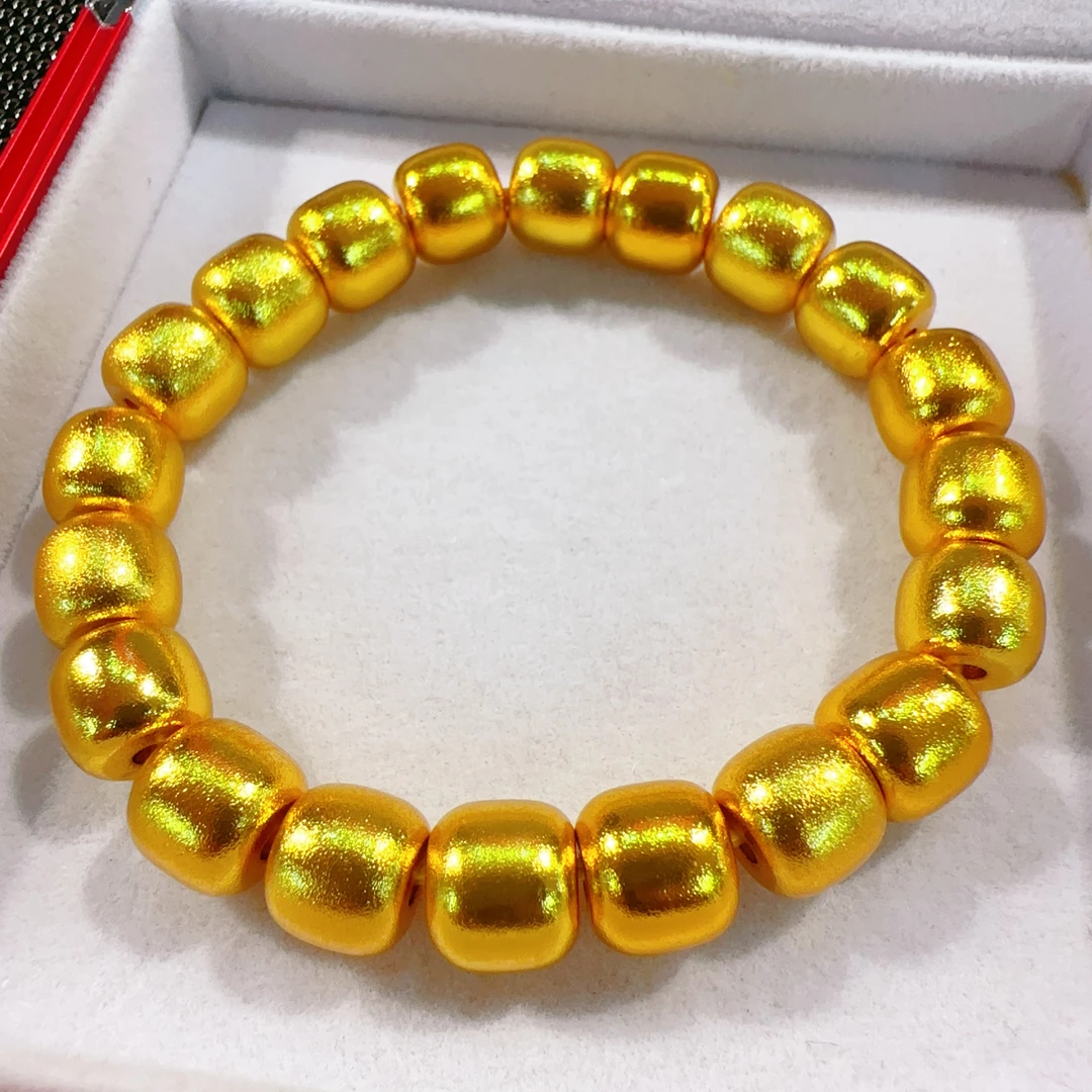 【主播专属】 黄色 大珠径桶珠手链 时尚首饰