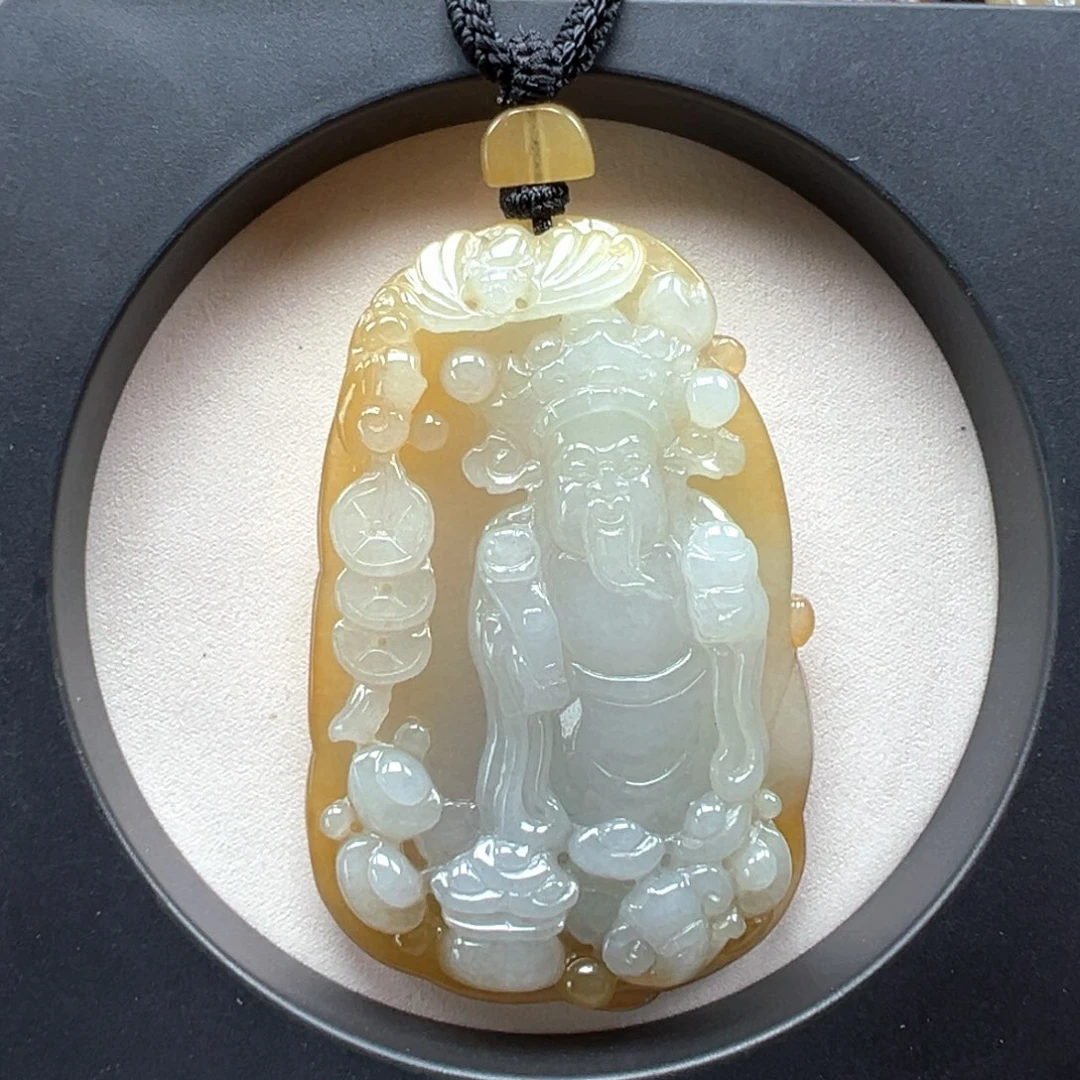 颈饰未镶嵌翡翠财神