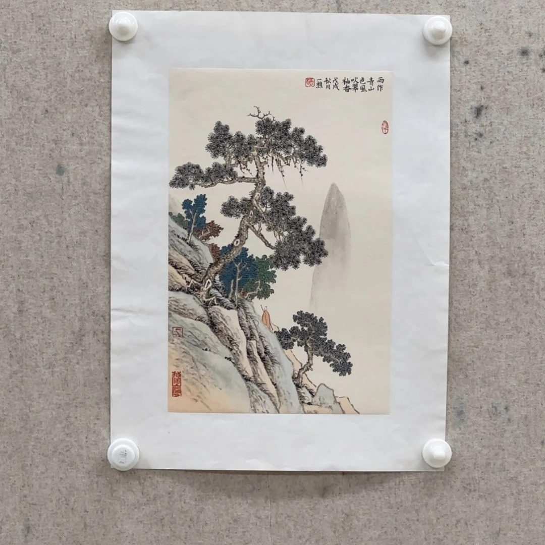 国画开****0牛朝 松荫高士 一幅