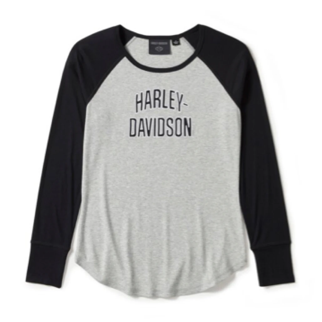 哈雷原厂女款拼接长袖、96429-25