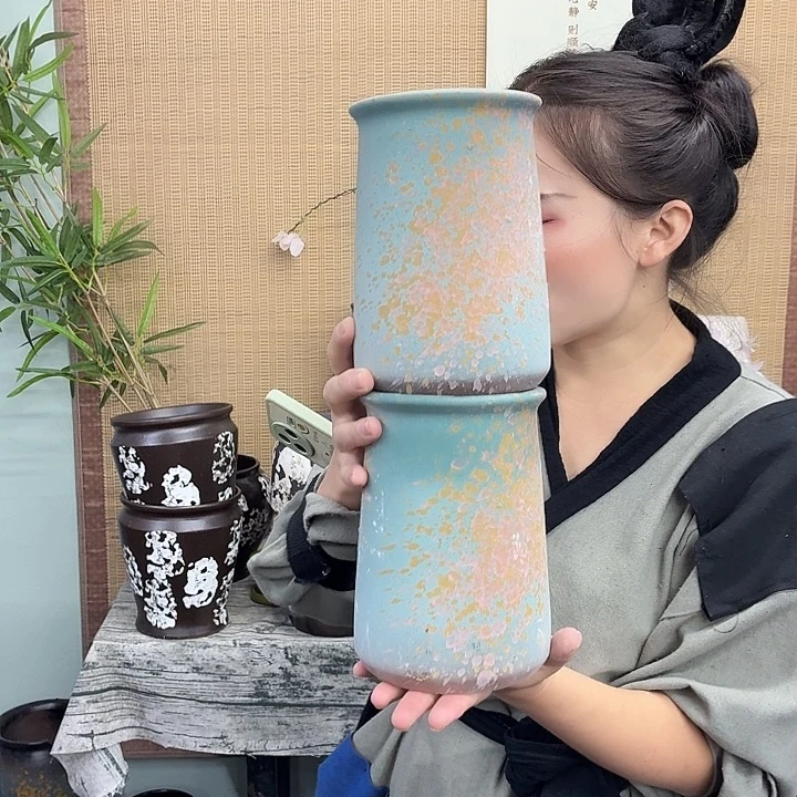 12×20 -粗陶花盆有孔