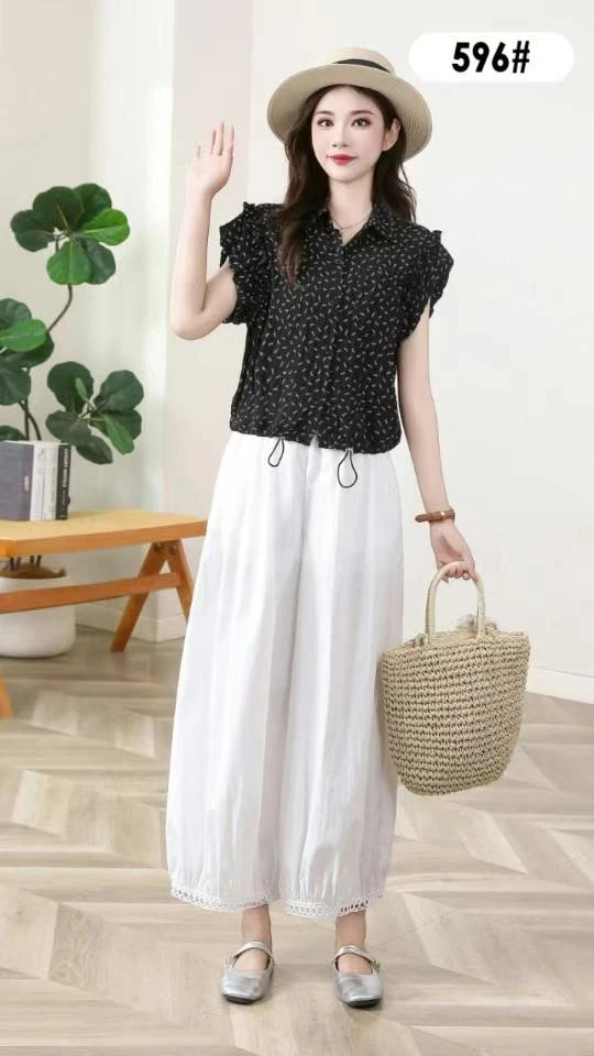 〖铃铛精选〗596上下两件套时尚套裤