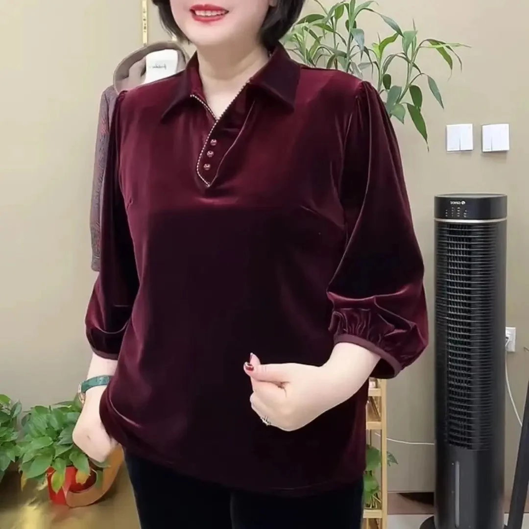 中老年女装妈妈装高档富婆中老年人妈妈装2025春秋季新款宽松抖音