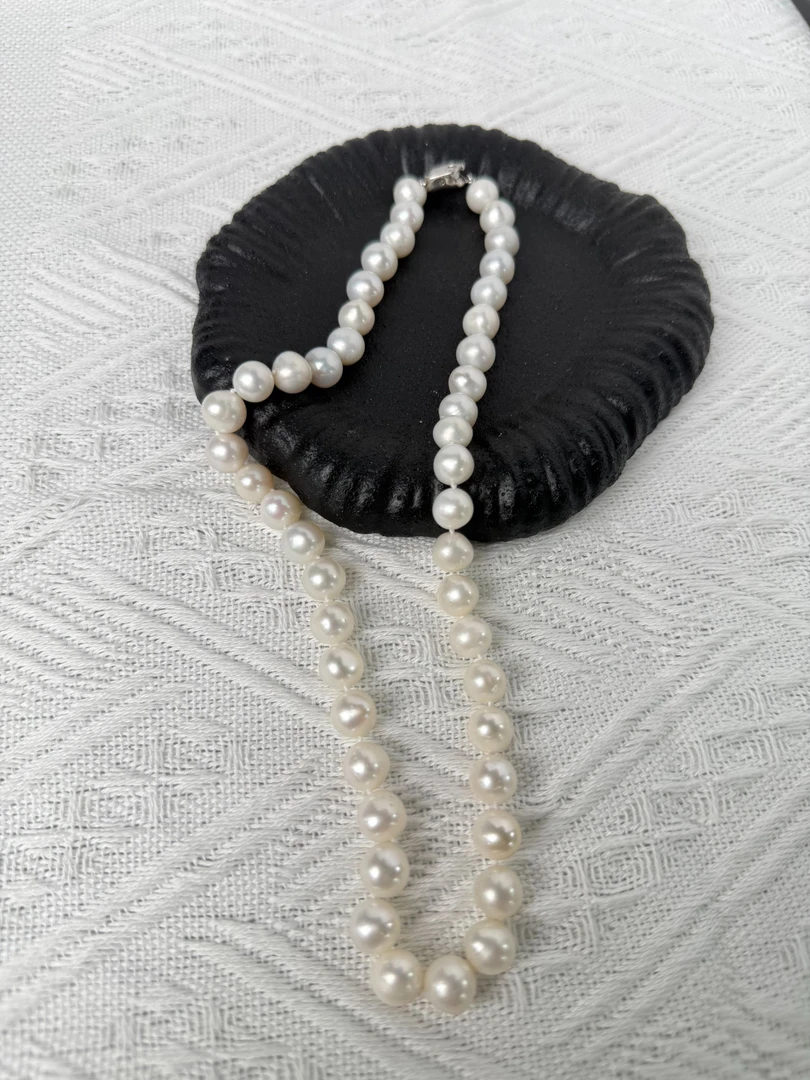 近圆白色气质百搭项链K00100