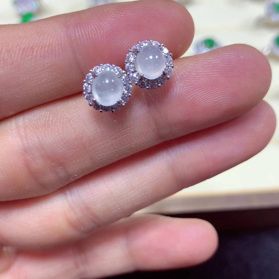 【闪购商品】翡翠戒指未镶嵌翡翠耳钉